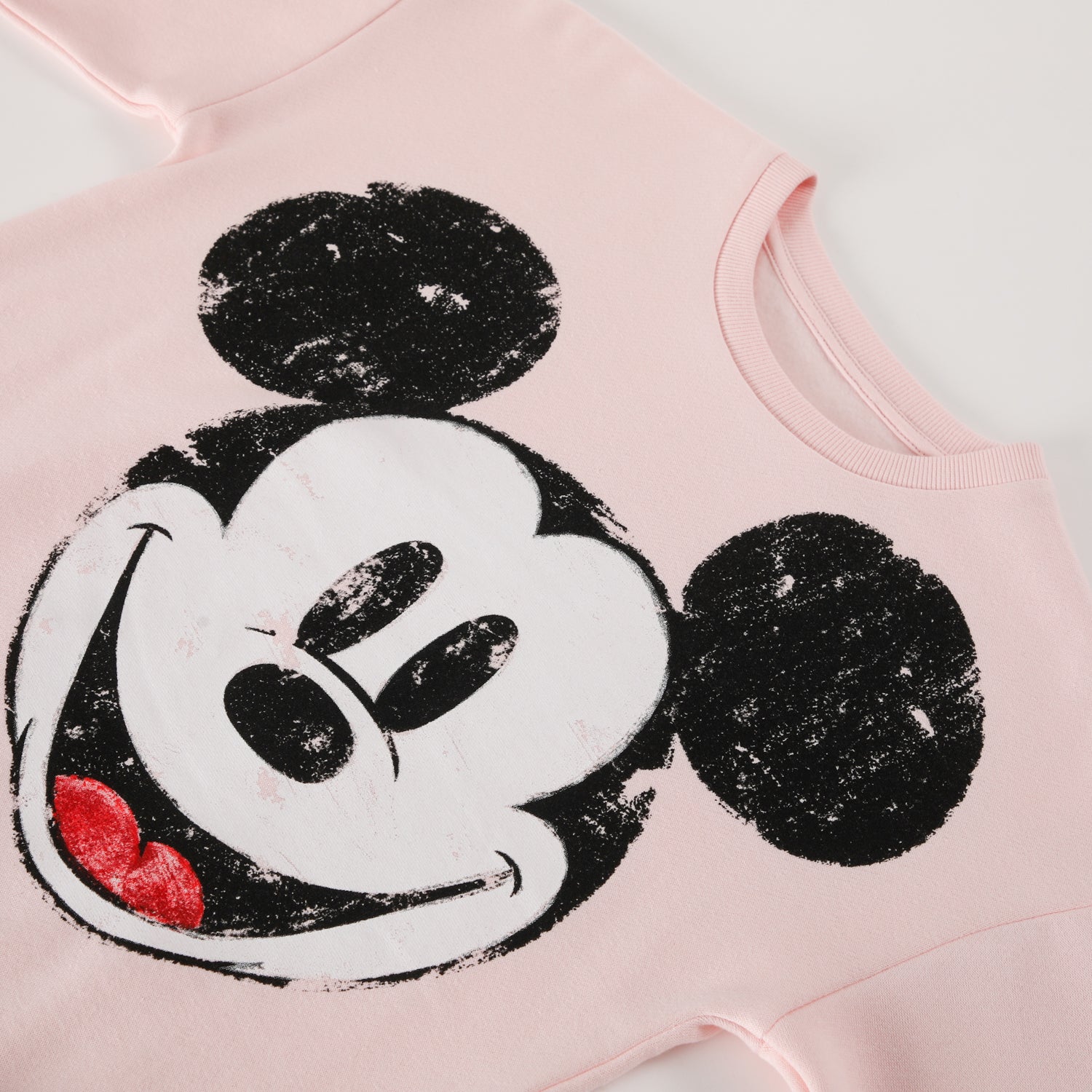 Poleron Cerrado Niña Mickey Happy Rosado Disney