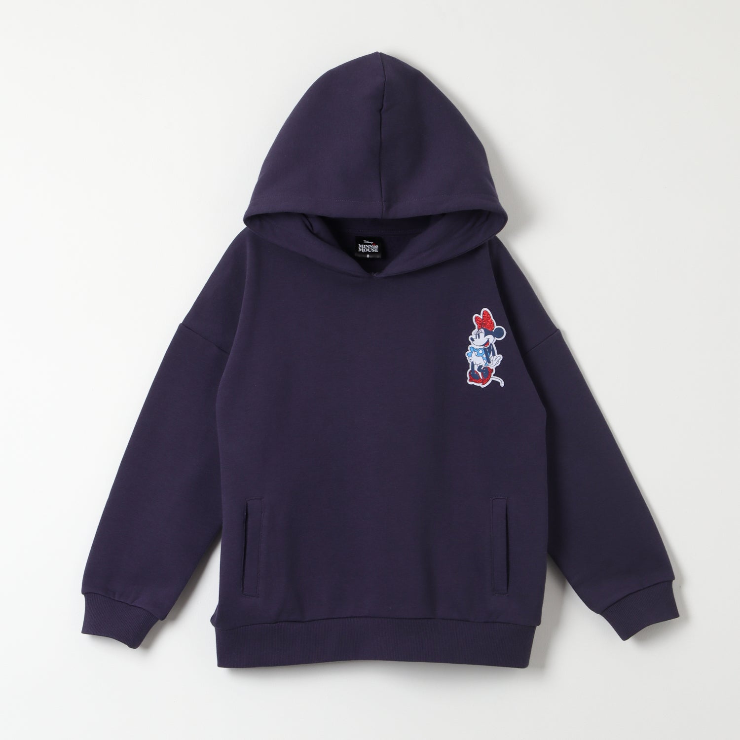 Poleron Cerrado Gorro Niña Minnie Little Azul Disney