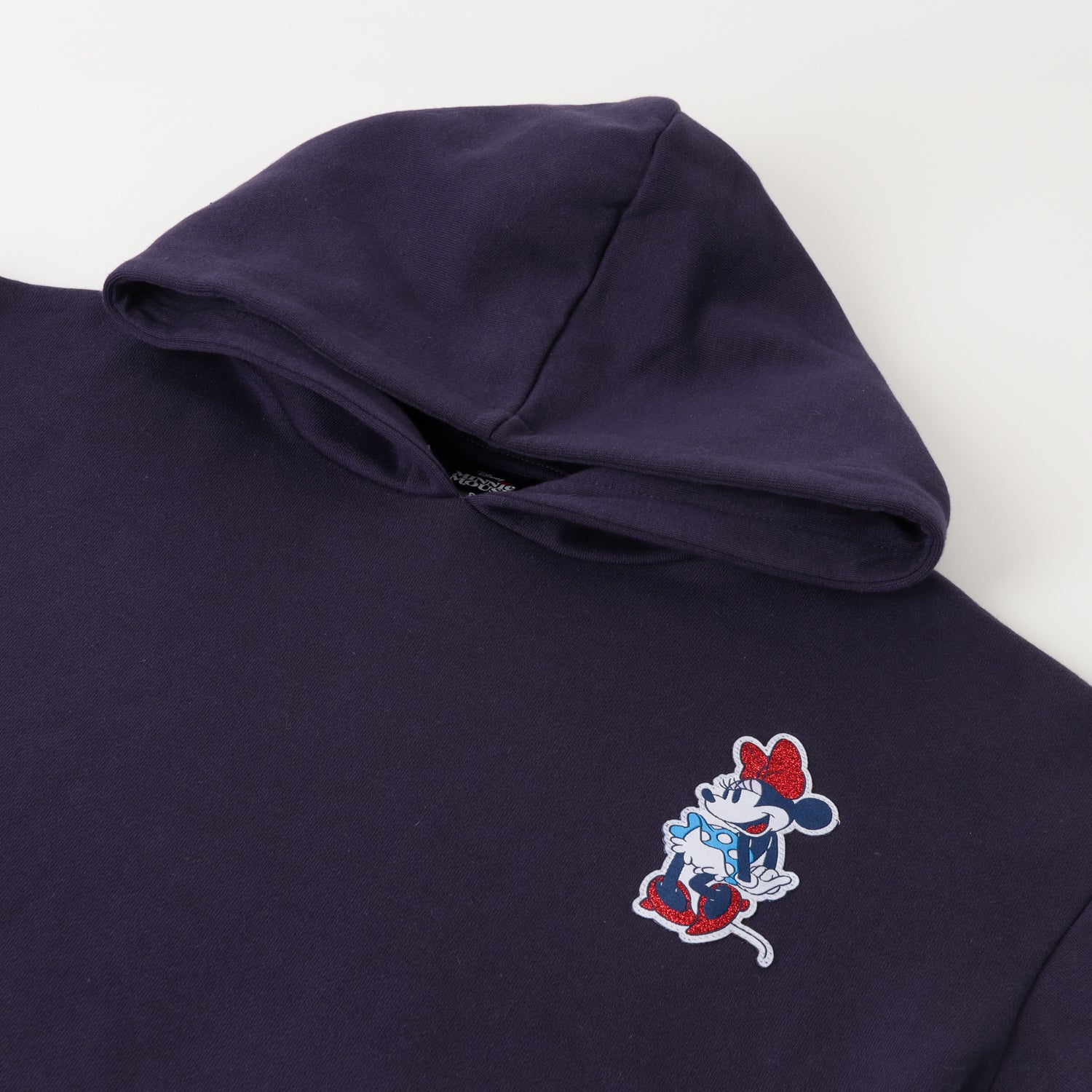 Poleron Cerrado Gorro Niña Minnie Little Azul Disney