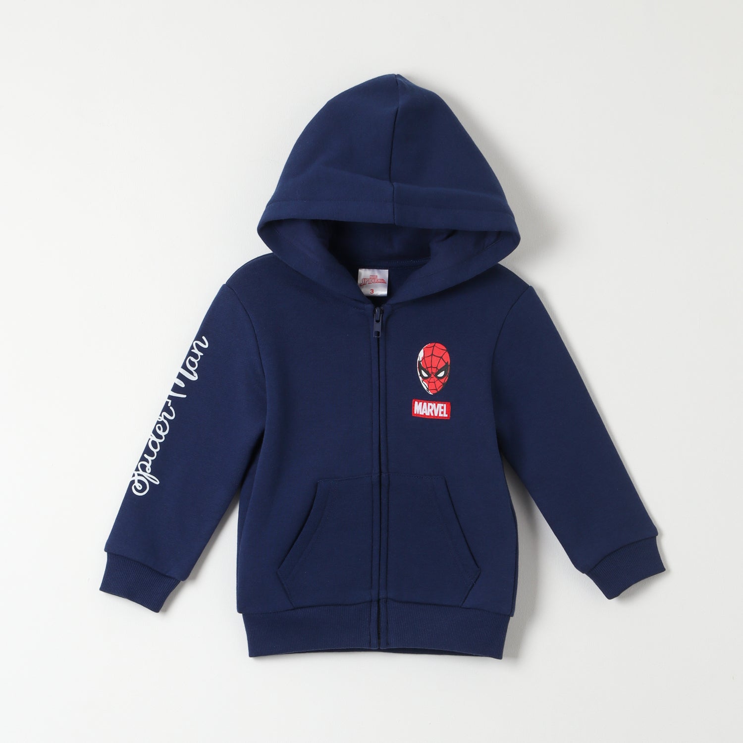 Poleron Niño Spiderman Cool Back Azul Marvel