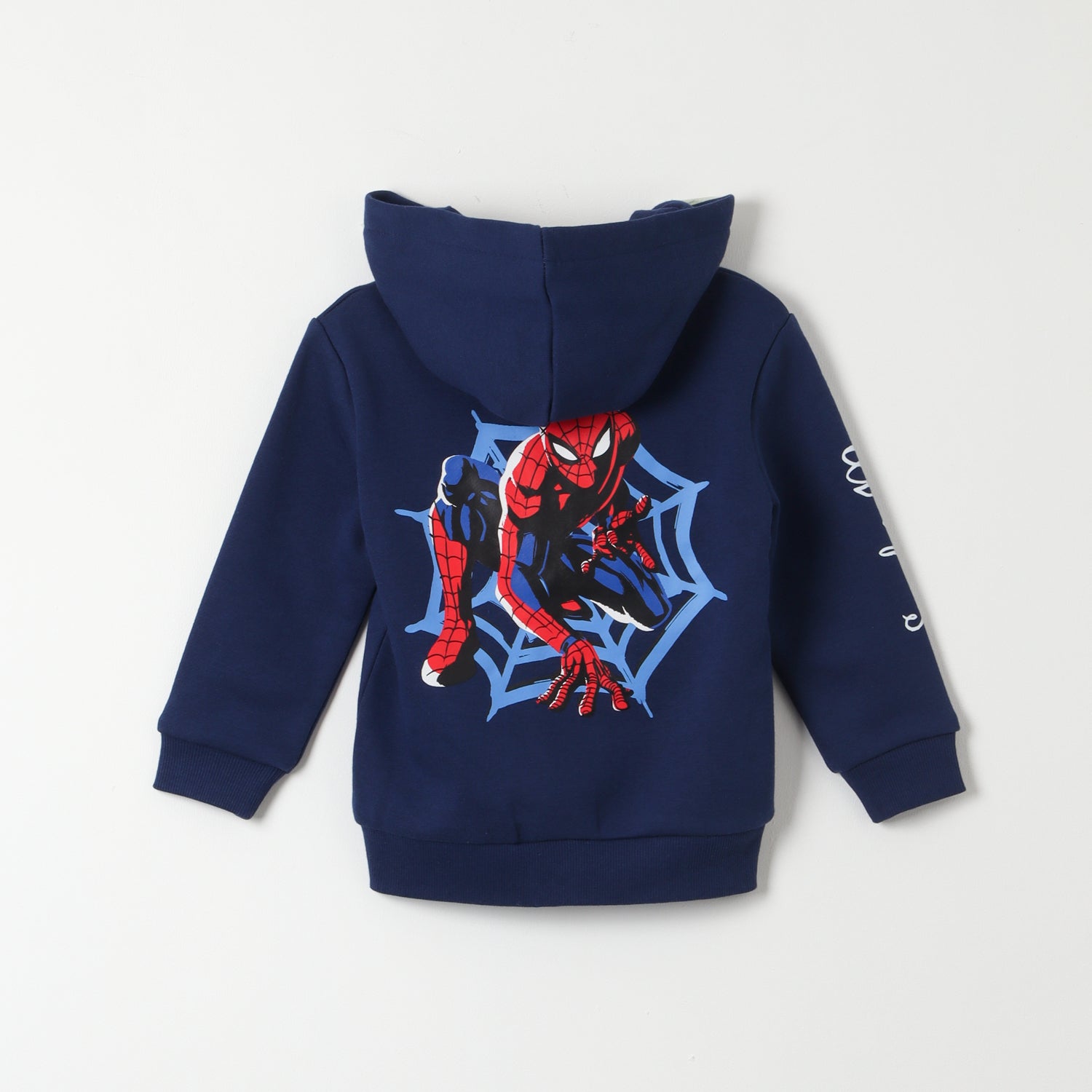 Poleron Niño Spiderman Cool Back Azul Marvel