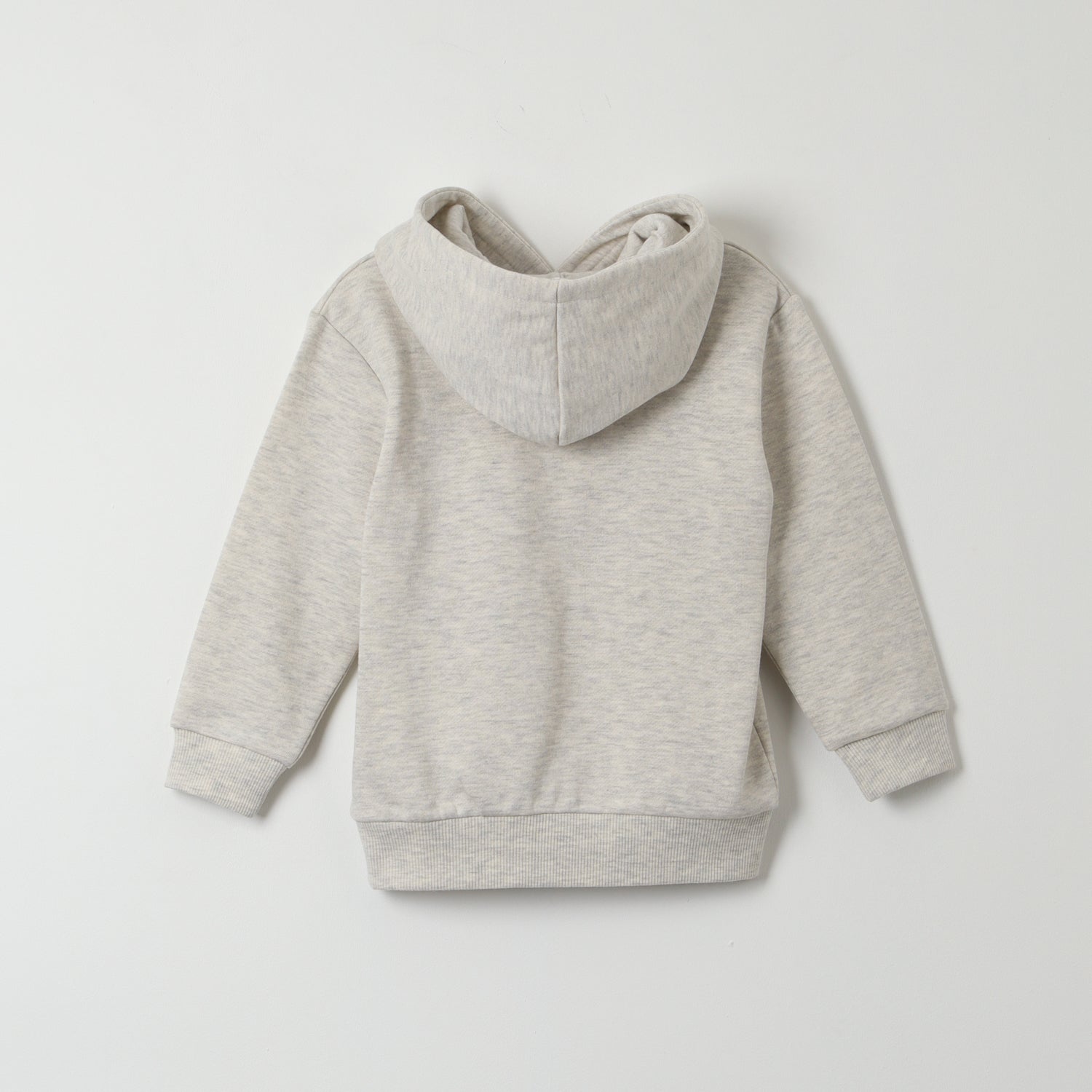 Poleron Cerrado Con Gorro Niño Spidey Pose Gris Marvel