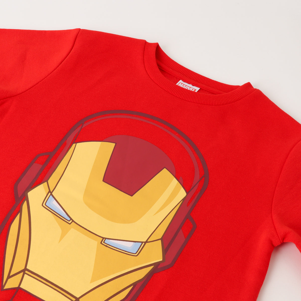 Poleron Niño Iron Man Mask Rojo Marvel