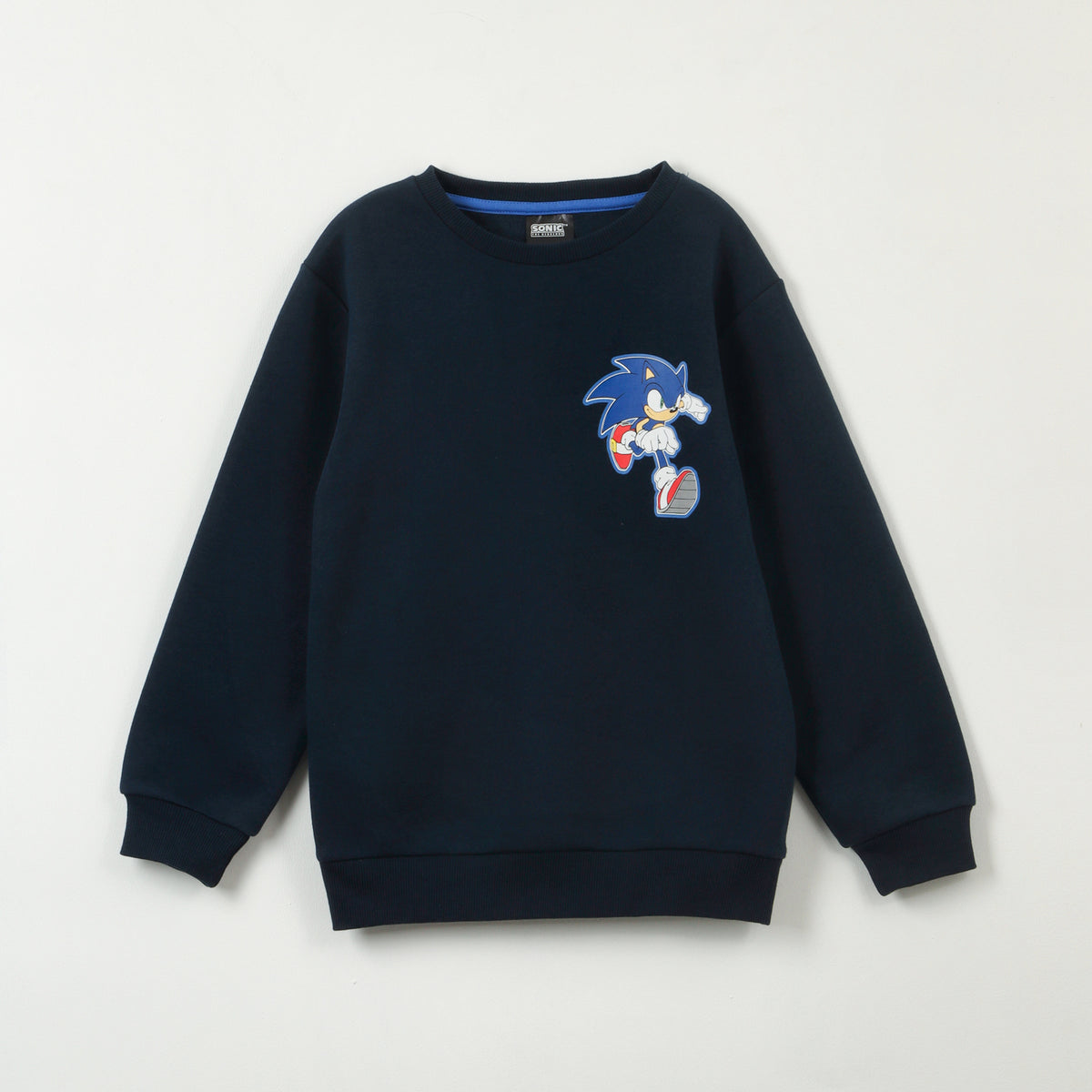 Poleron Cerrado Niño Gotta Azul Sonic