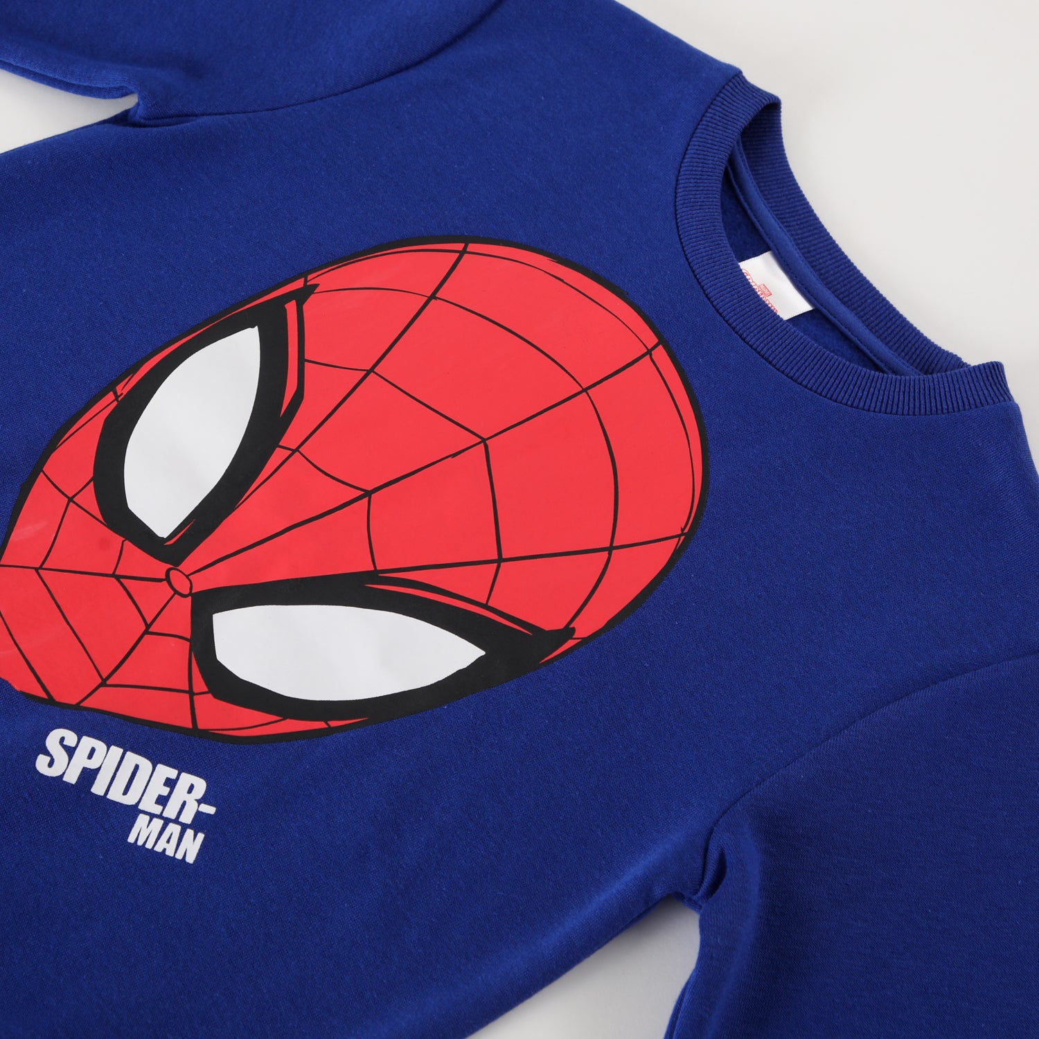 Poleron Niño Spiderman Mask Azul Marvel