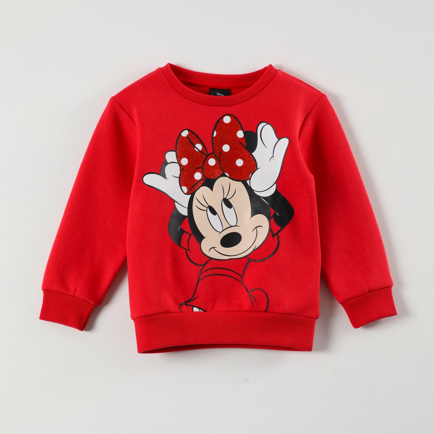 Poleron Niña Minnie Moño Rojo Disney