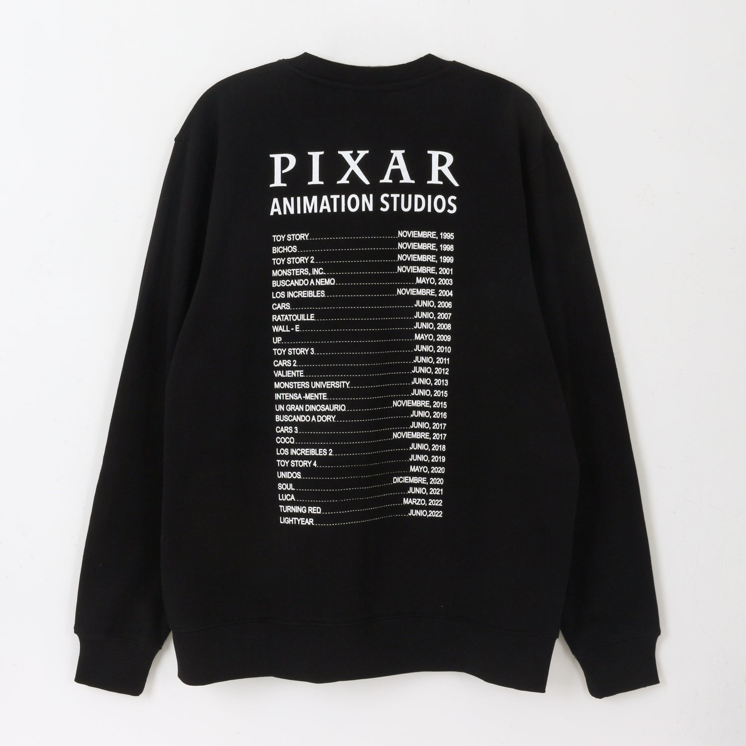 Polerón Cerrado Adulto Negro Corporativo Pixar Disney