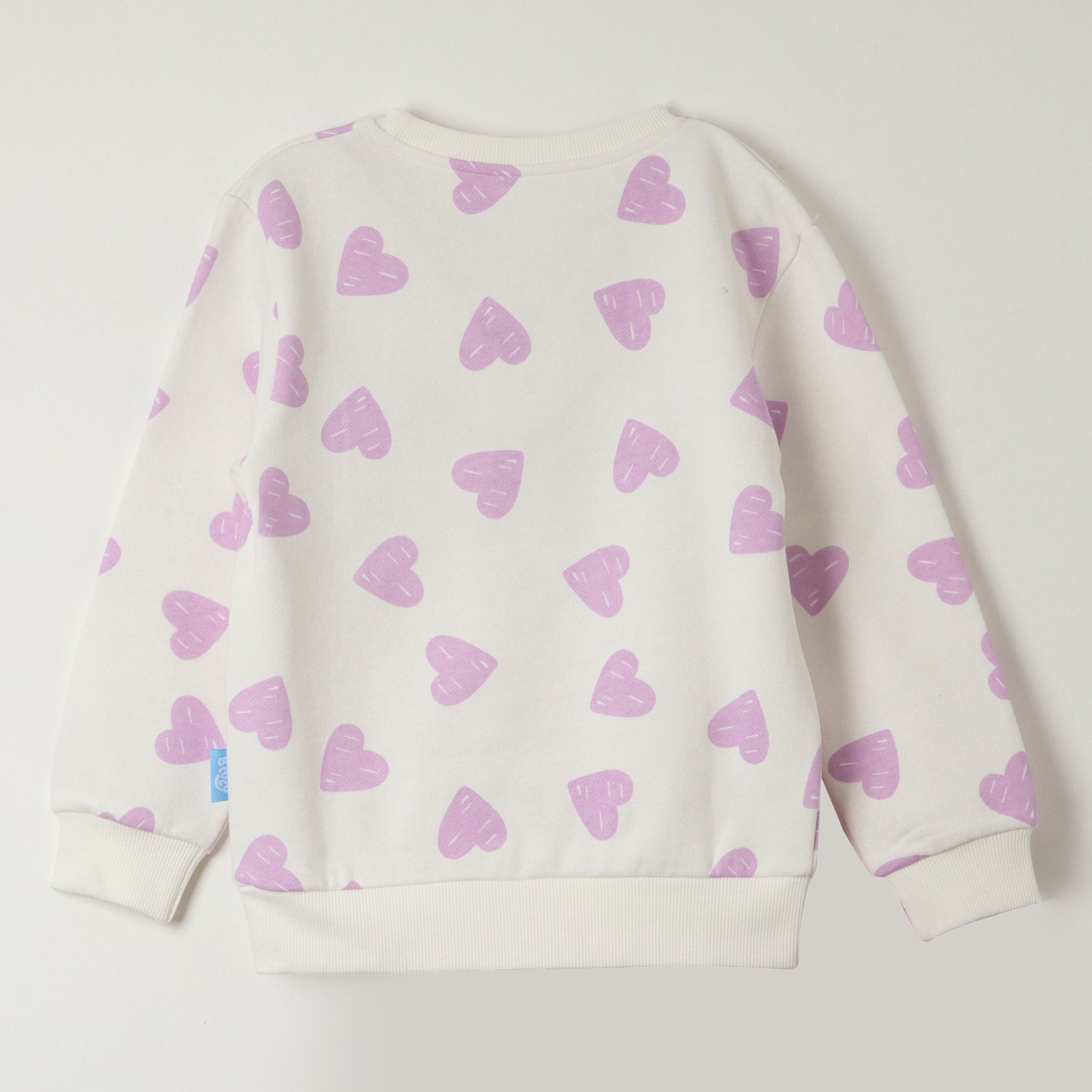 Poleron Cerrado Niña Love Blanco Bluey