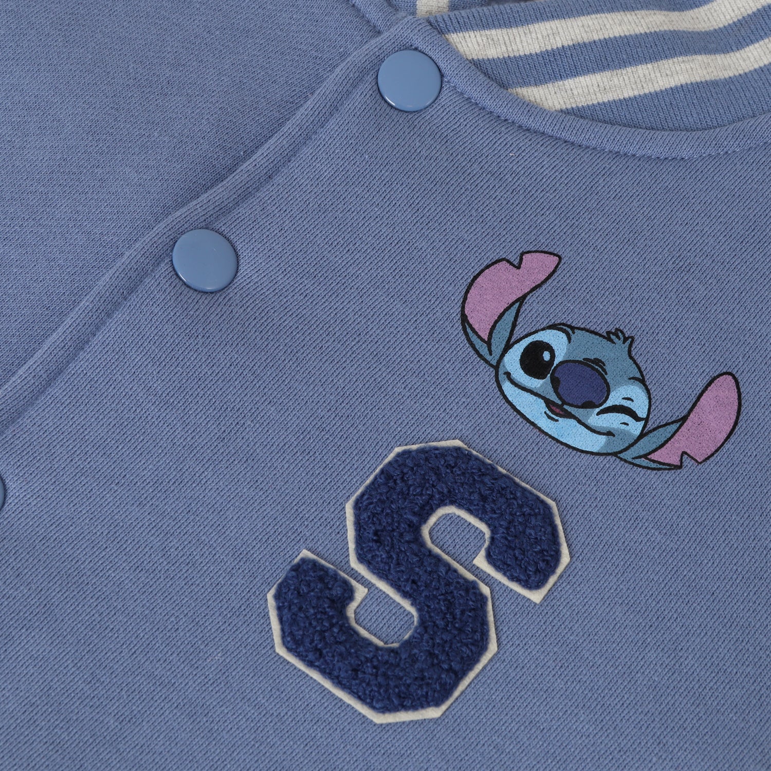 Poleron Cerrado Niña Lilo & Stitch Fashion Azul Disney