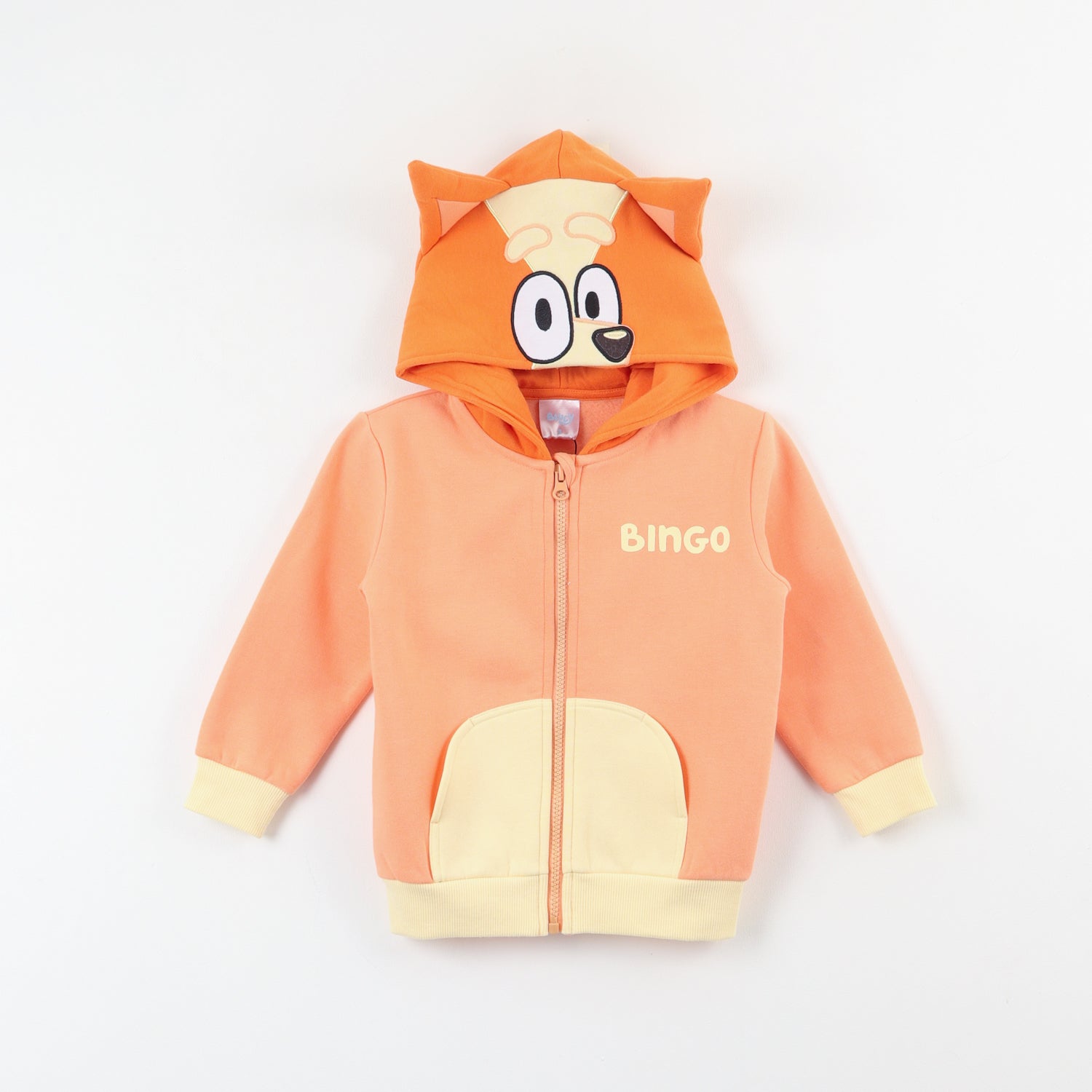 Polerón Cerrado Niño Orejas Café Bluey