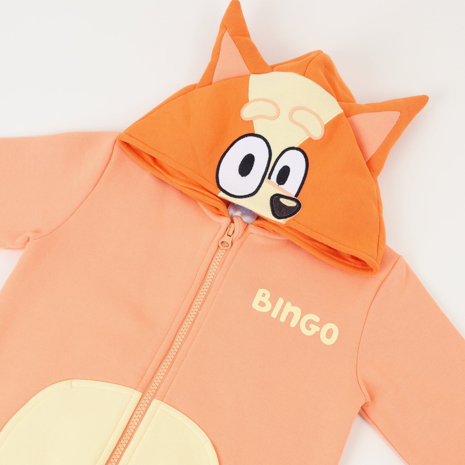 Polerón Cerrado Niño Orejas Café Bluey