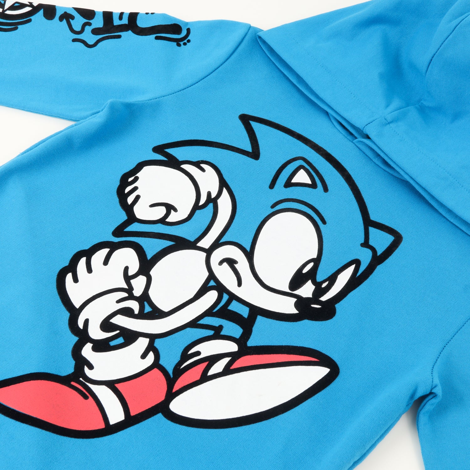 Poleron Cerrado Con Gorro Niño Impulse Azul Sonic