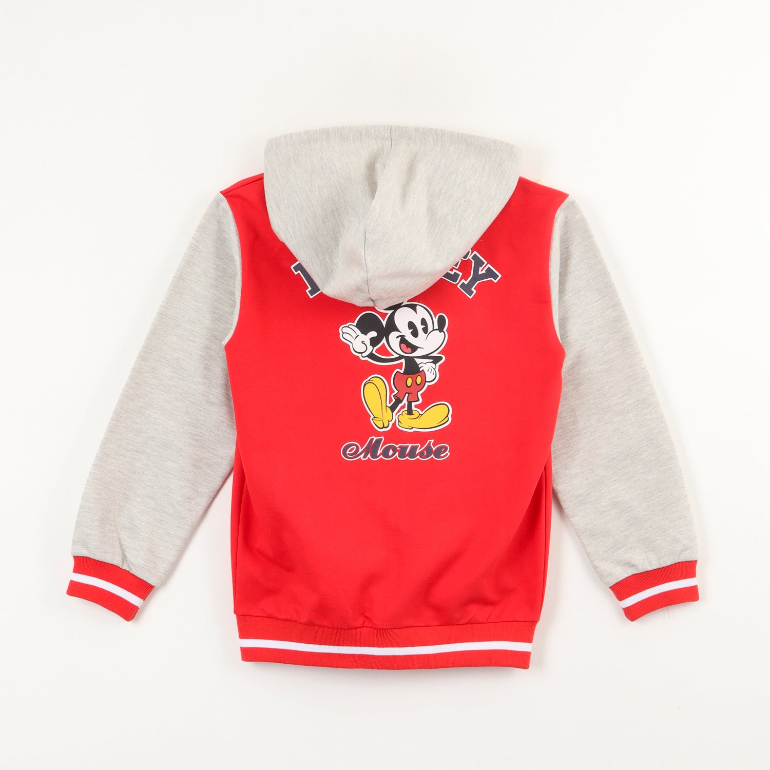 Poleron Abierto Niño Mickey Espalda Rojo Disney