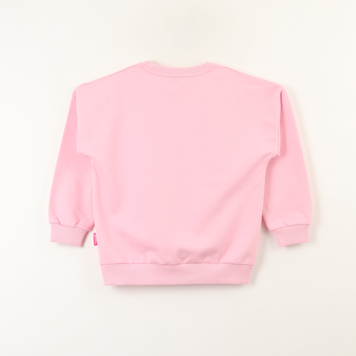 Poleron Cerrado Niña Big Logo Rosado Barbie