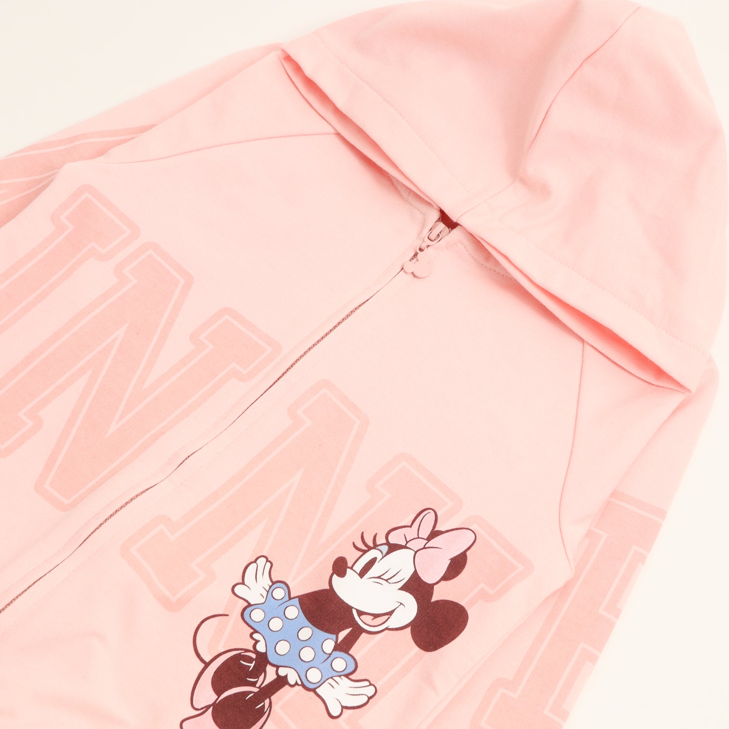 Poleron Abierto Niña Minnie Big Brand Rosado Disney