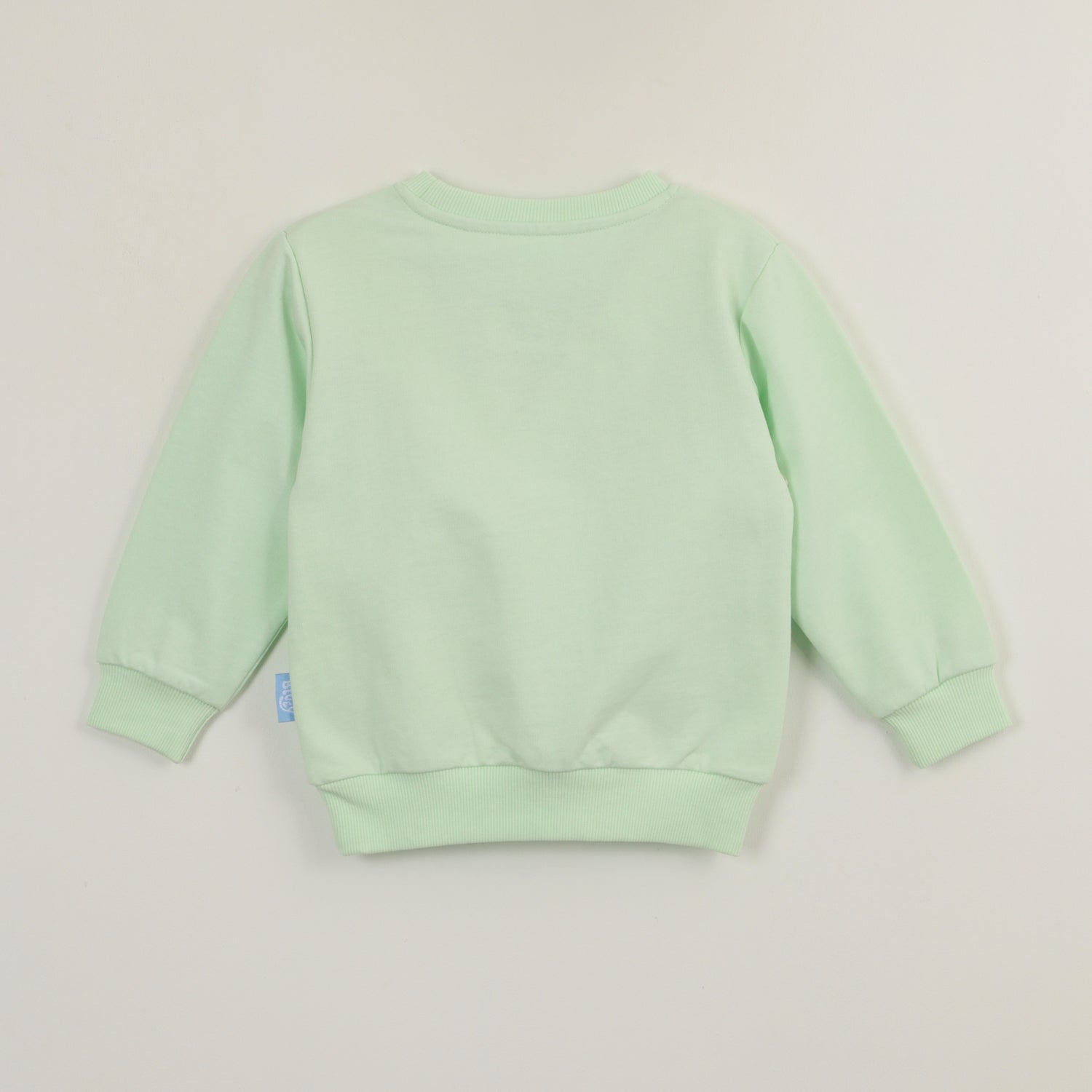 Poleron Cerrado Niña Relieve Emboss Verde Bluey