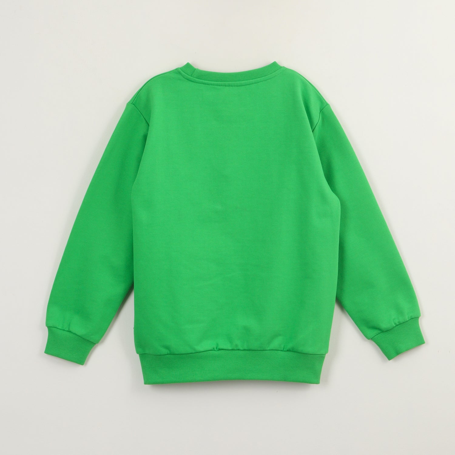 Poleron Cerrado Niño Creeper Relieve Emboss Verde Minecraft