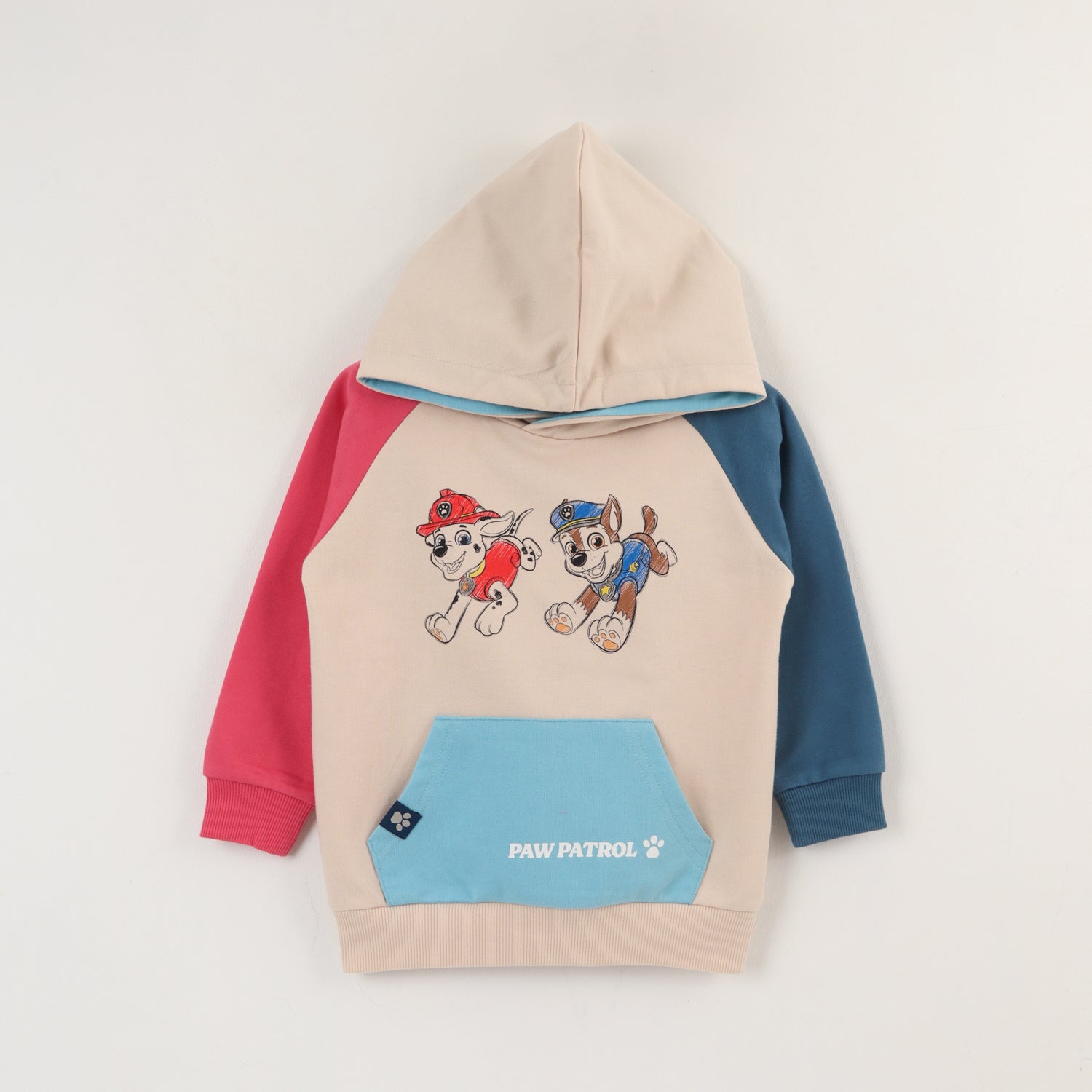Polerón Cerrado Hood Niño Beige Chase & Marshall Paw Patrol