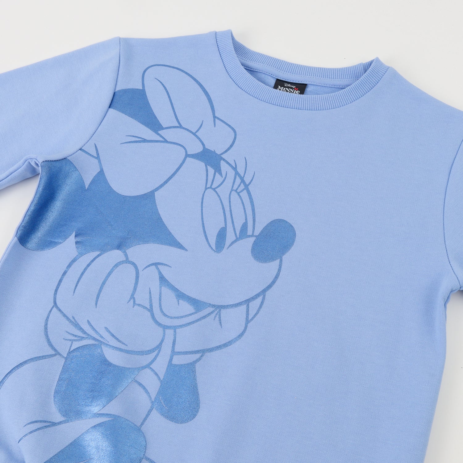 Poleron Cerrado Niña Celeste Lineal Minnie Disney