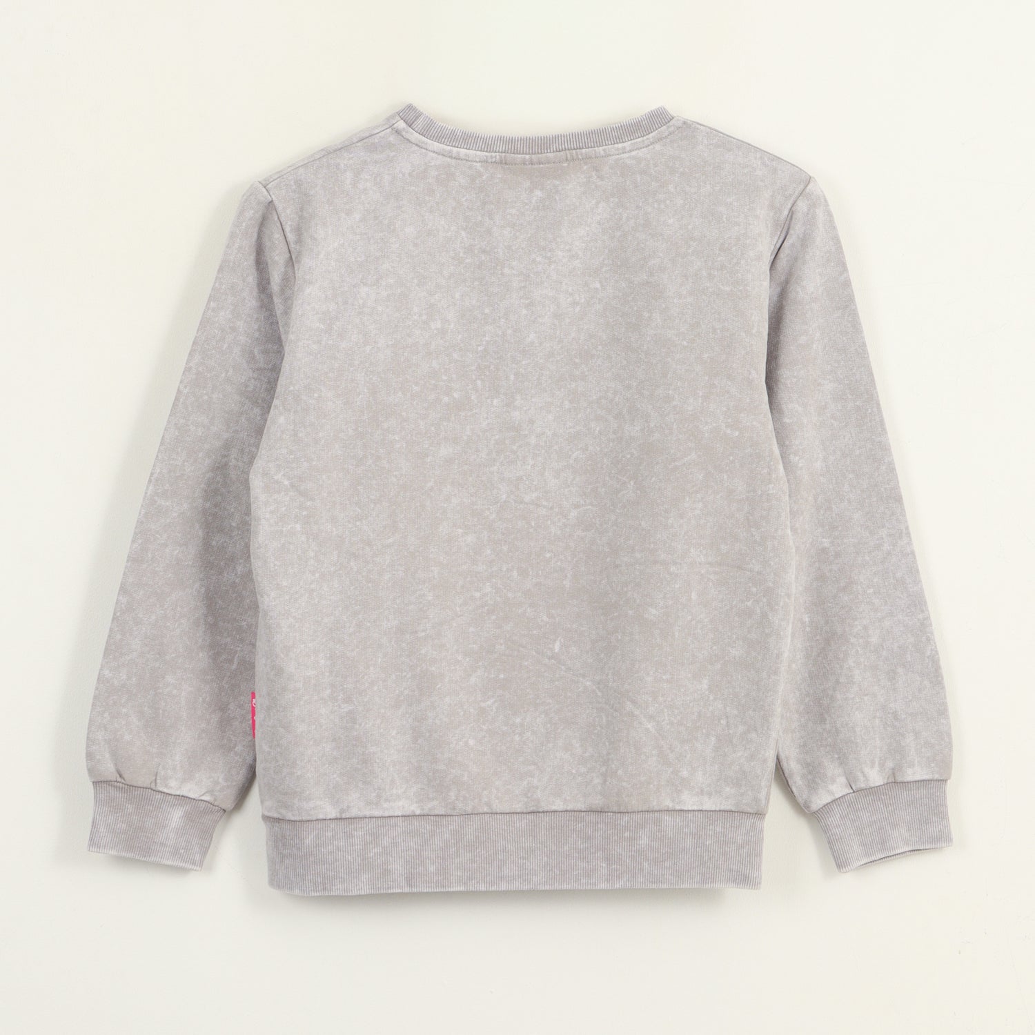 Polerón Cerrado Niña Gris Logo Barbie