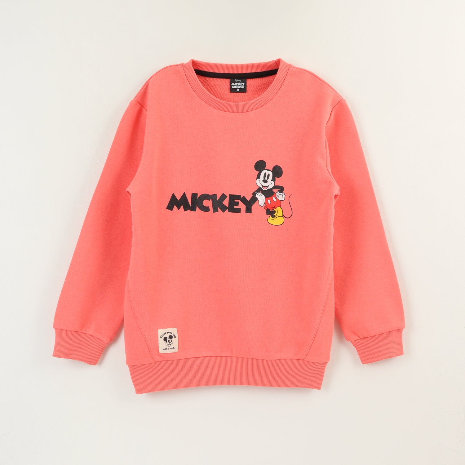 Polerón Cerrado Niño Damasco Back Print Mickey Disney