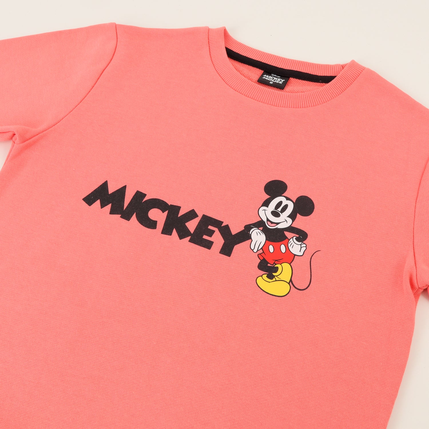 Polerón Cerrado Niño Damasco Back Print Mickey Disney