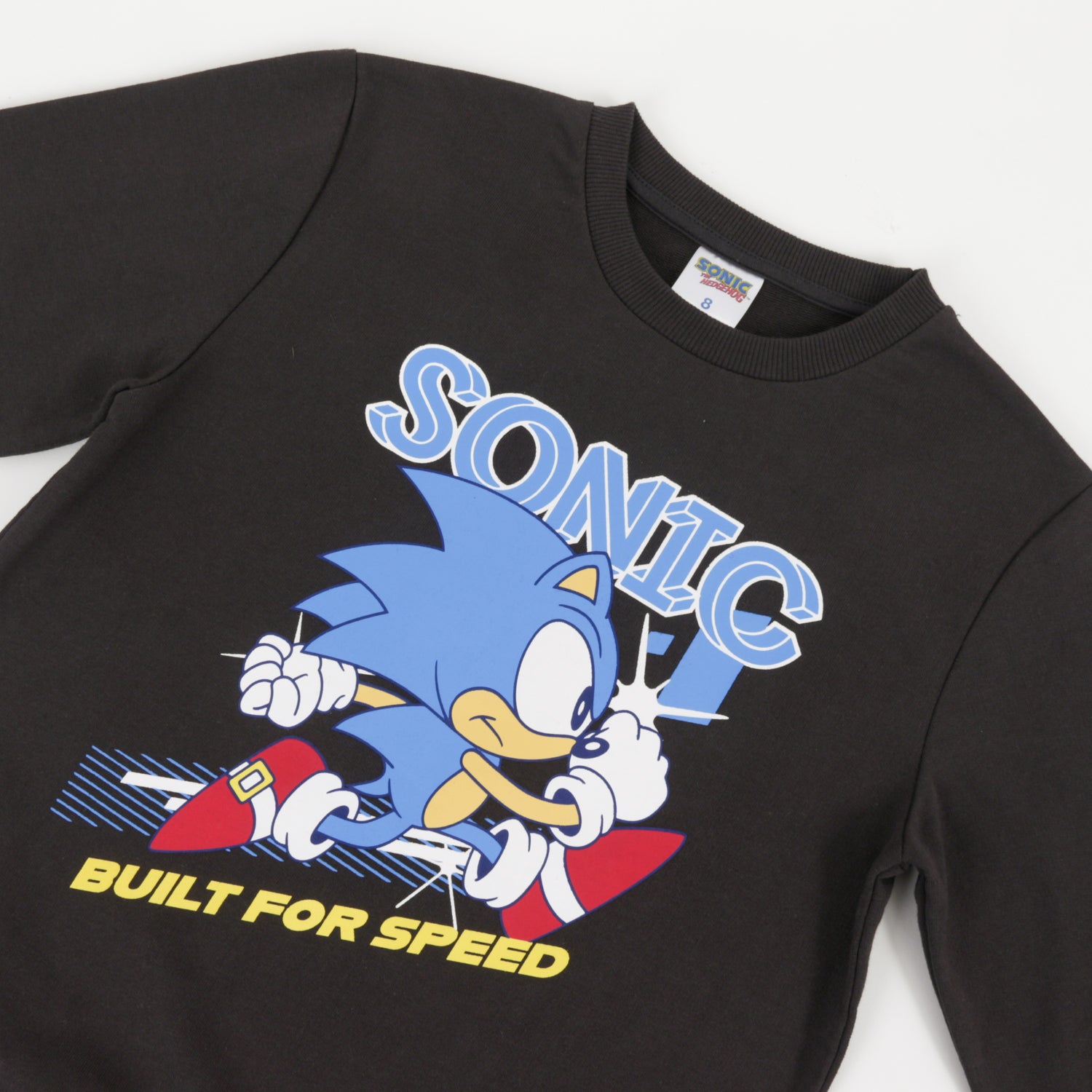 Polerón Cerrado Niño Gris Personaje Sonic