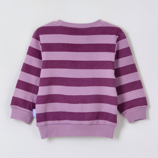 Polerón Cerrado Niña Rayas Ice Cream Morado Bluey - Polerones Chile | The Brands Club cl