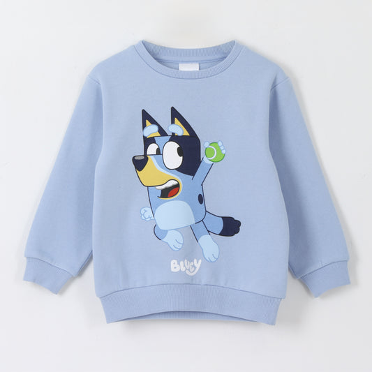 Polerón Cerrado Niña Jugando Celeste Bluey - Polerones Chile | The Brands Club cl