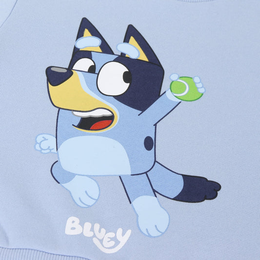 Polerón Cerrado Niña Jugando Celeste Bluey - Polerones Chile | The Brands Club cl