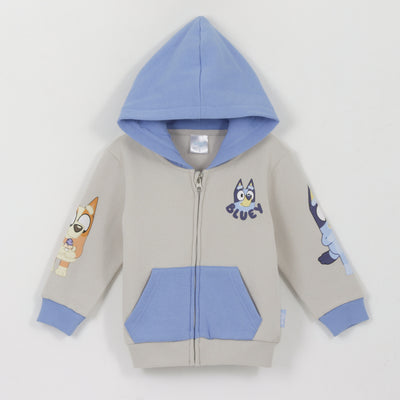 Polerón con Cierre Niño Manga Print Beige Bingo & Bluey
