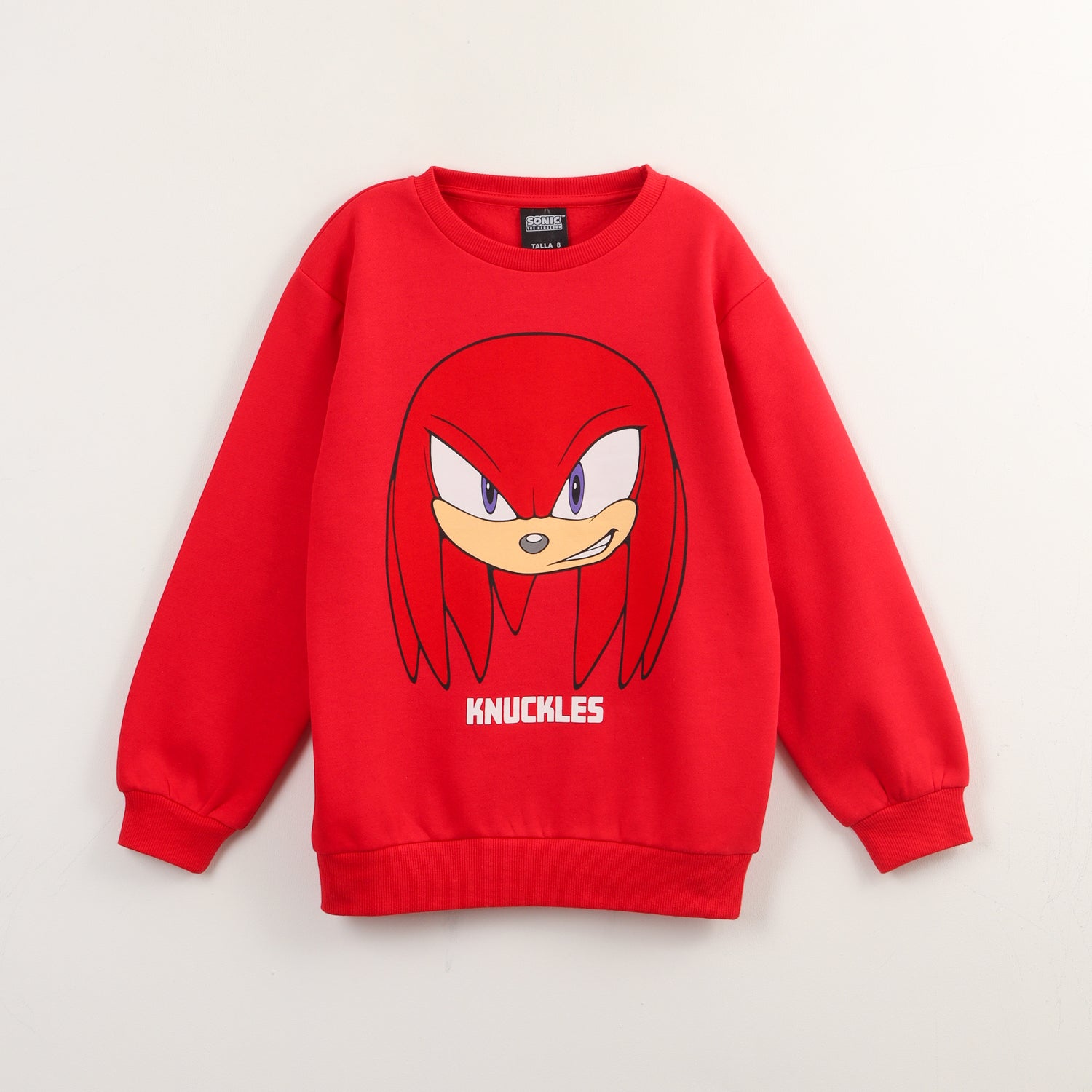 Polerón Cerrado Niño Nuckles Rojo Sonic - Polerones Chile | The Brands Club cl