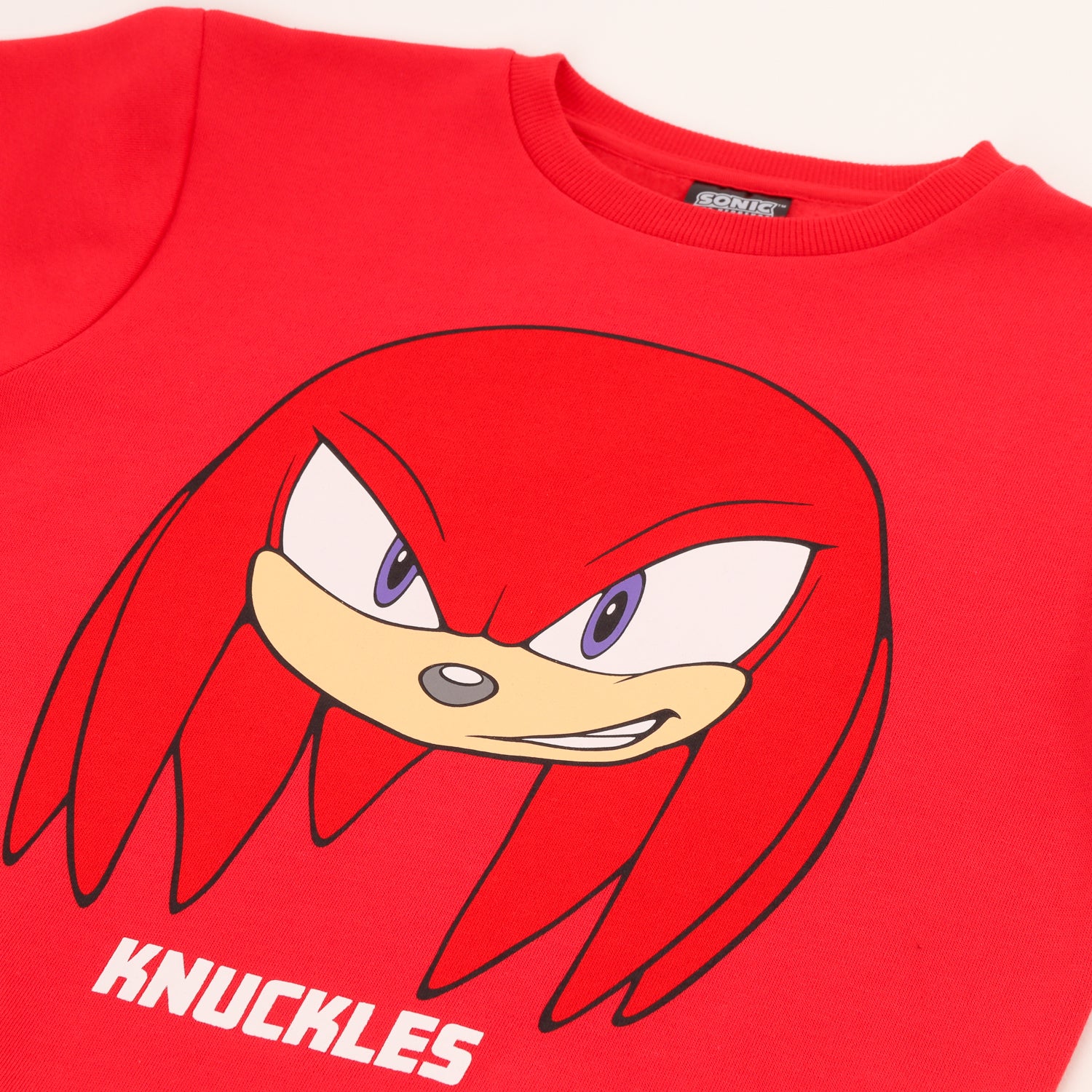 Polerón Cerrado Niño Nuckles Rojo Sonic - Polerones Chile | The Brands Club cl