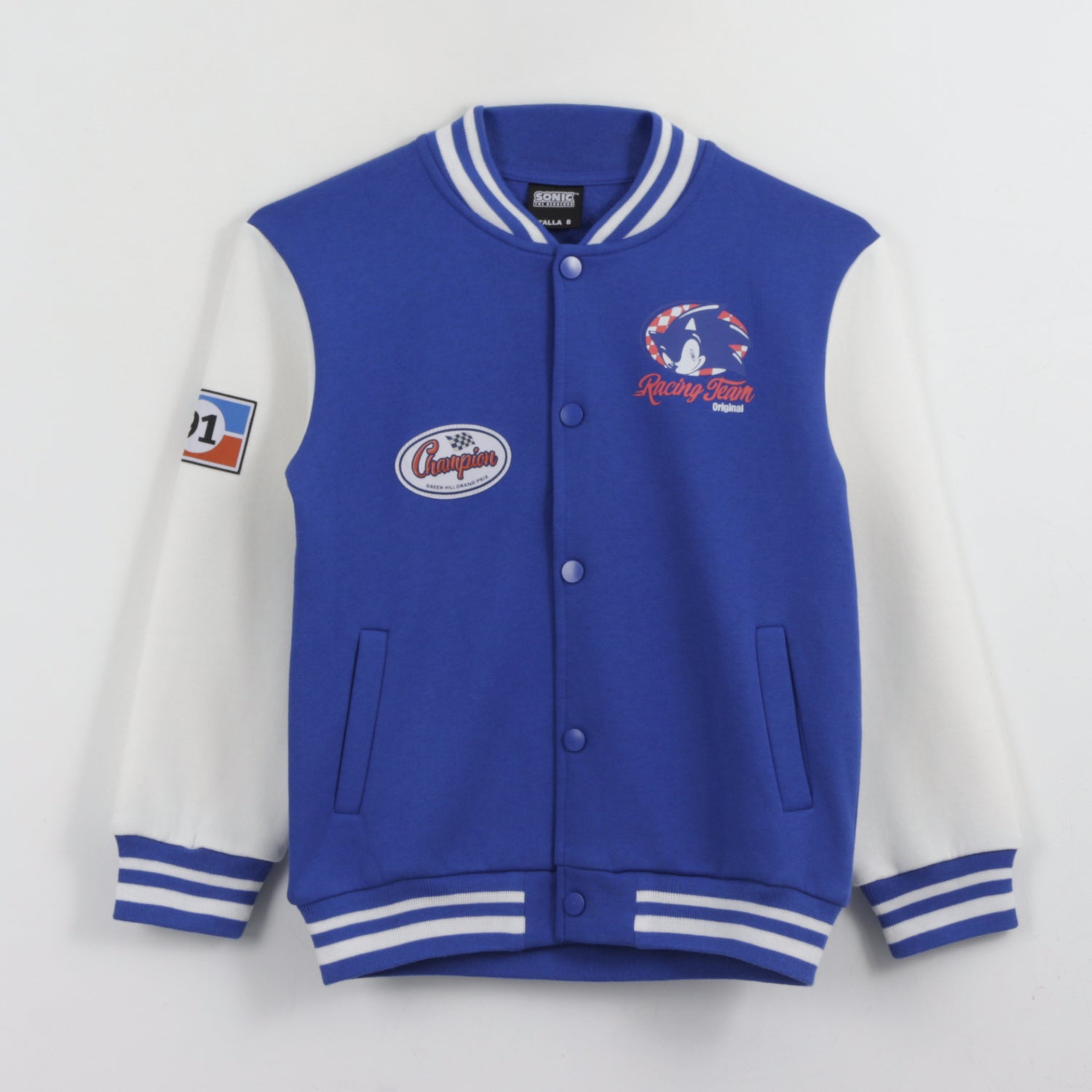 Chaqueta Niño College Bomber Racing Team Azul Sonic - Polerones Chile | The Brands Club cl