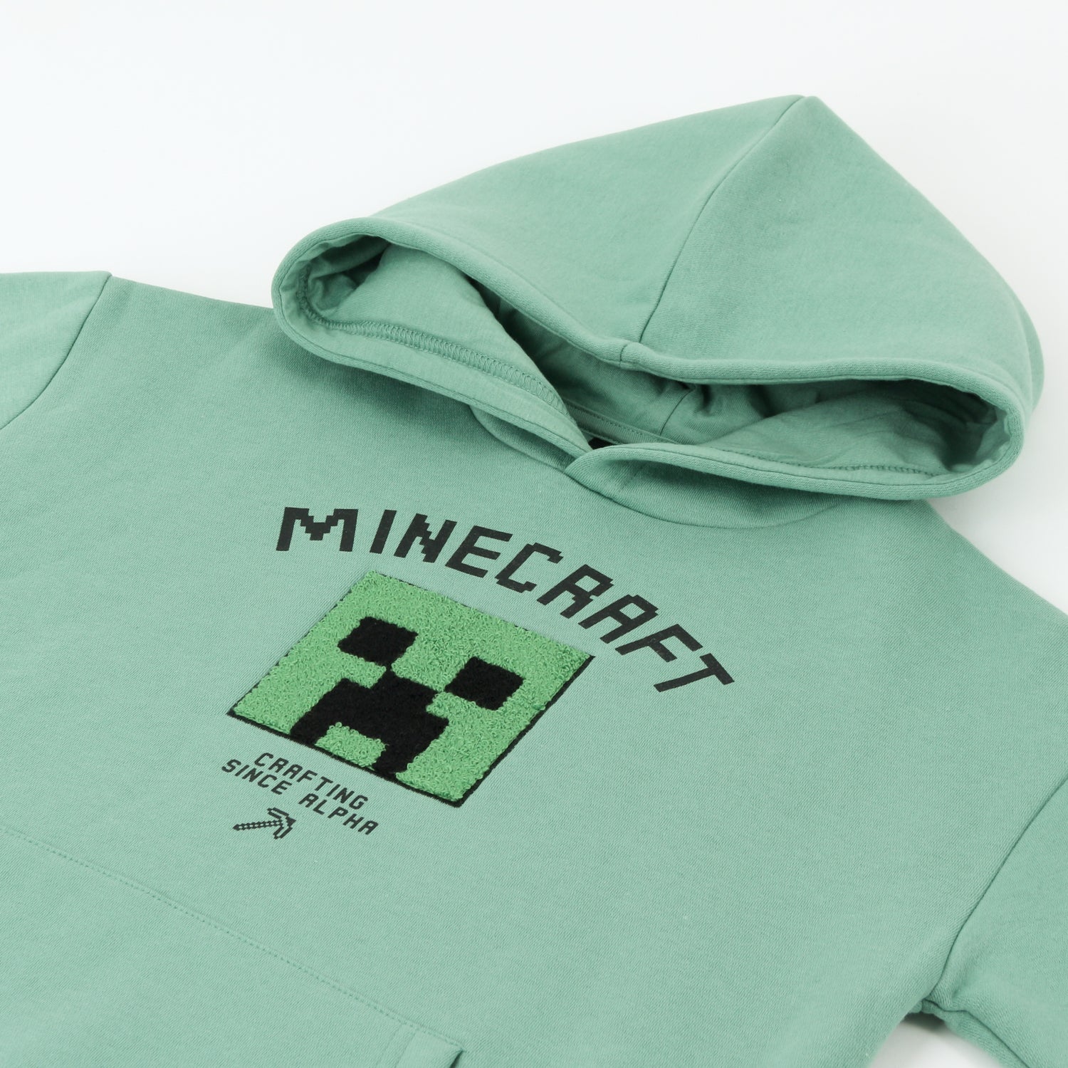 Polerón Niño Hoodie Crafting Since Alpha Verde Minecraft - Polerones Chile | The Brands Club cl