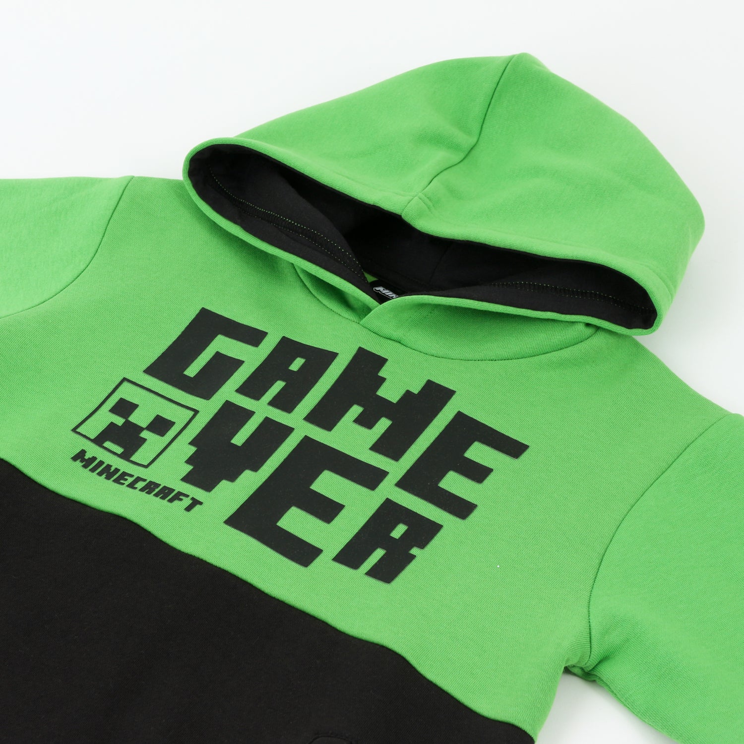 Polerón Niño Hoodie Game Over Verde Minecraft - Polerones Chile | The Brands Club cl
