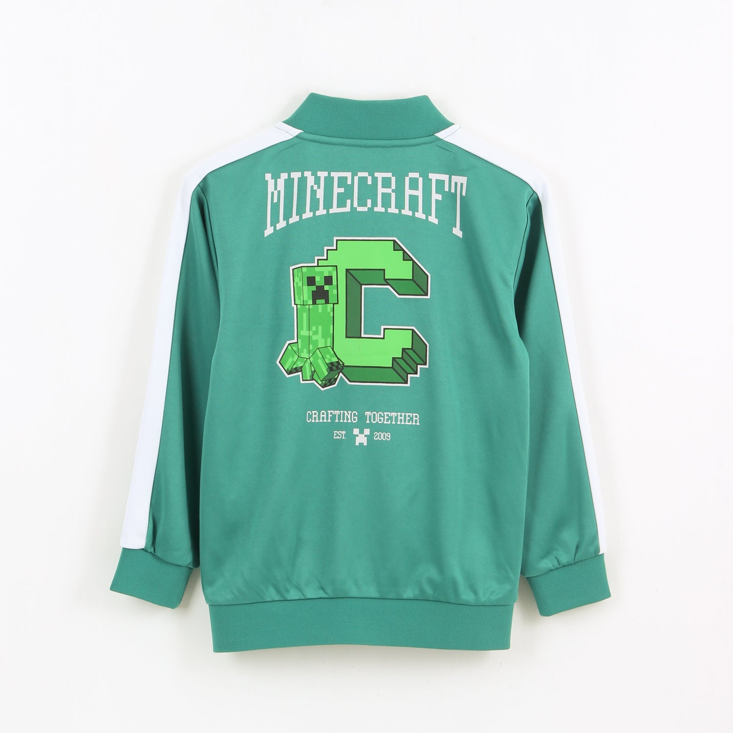 Polerón con Cierre Niño Back Print Verde Minecraft - Polerones Chile | The Brands Club cl