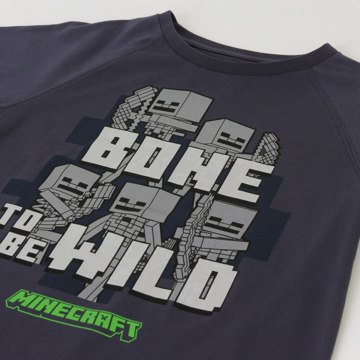 Polerón Cerrado Niño Bone To Be Wild Gris Minecraft - Polerones Chile | The Brands Club cl