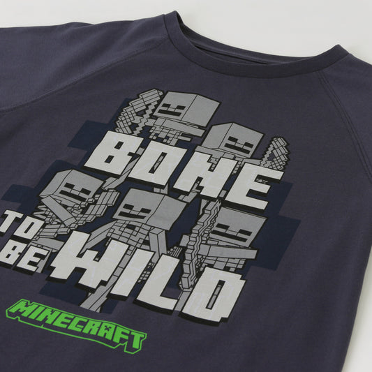 Polerón Cerrado Niño Bone To Be Wild Gris Minecraft - Polerones Chile | The Brands Club cl