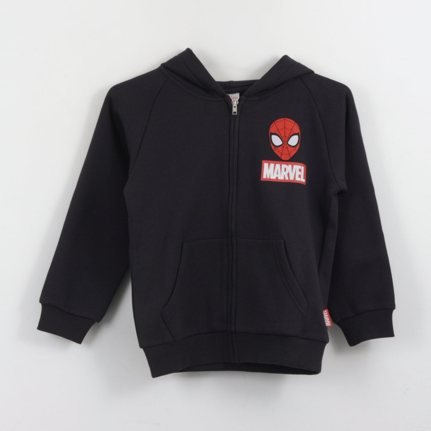 Polerón con Cierre Niño Spiderman Negro Marvel - Polerones Chile | The Brands Club cl