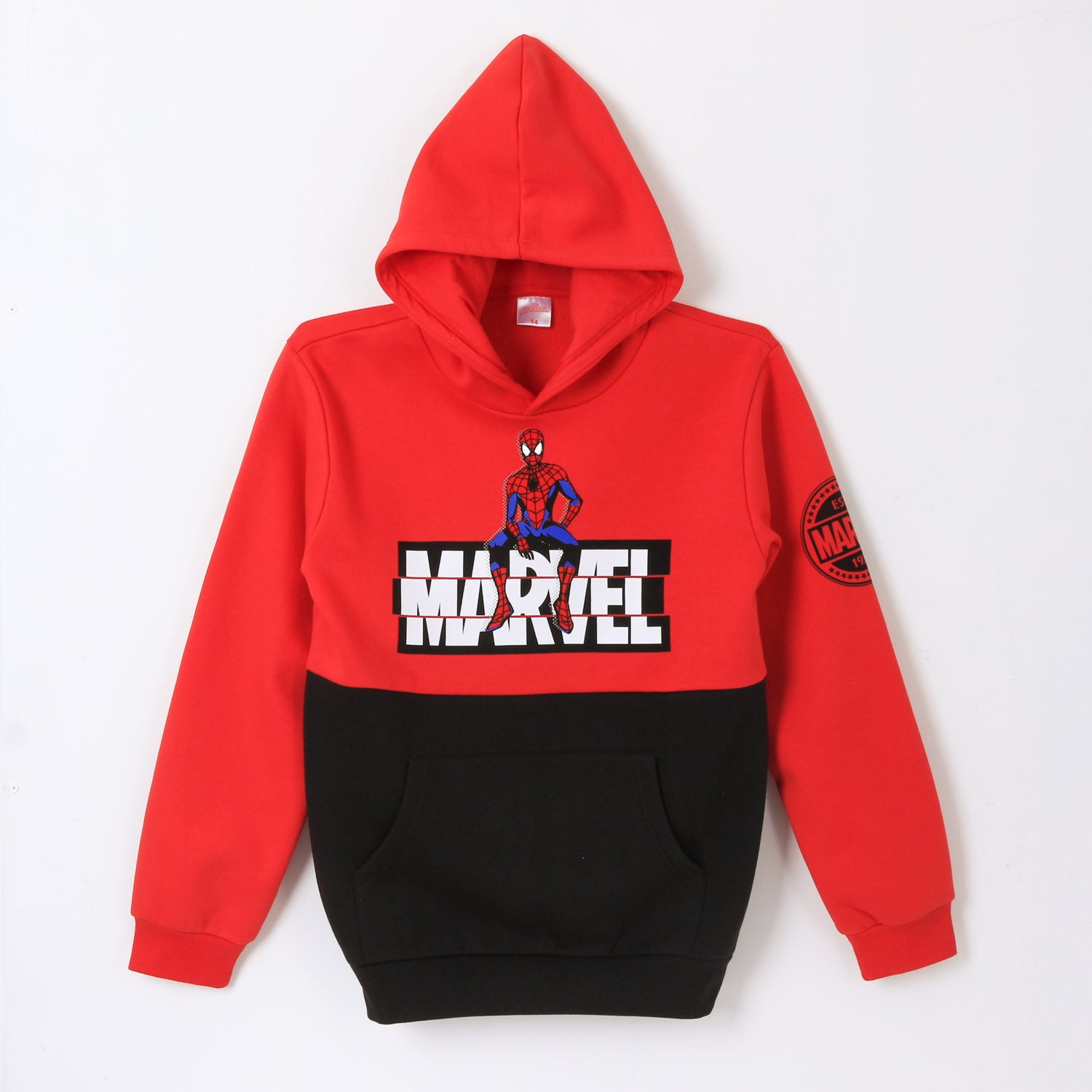Polerón Niño Hoodie Spiderman Logo Rojo Marvel - Polerones Chile | The Brands Club cl