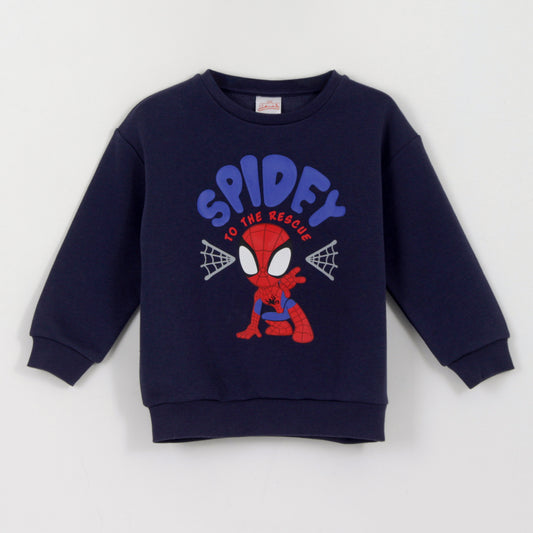 Polerón Cerado Niño Spidey To The Rescue Azul Marvel - Polerones Chile | The Brands Club cl