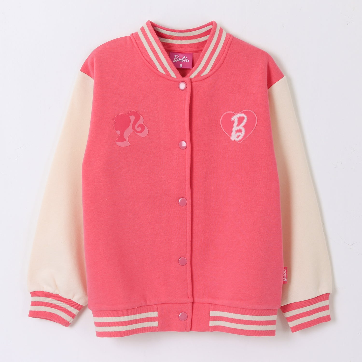 Chaqueta Niña College Logo Barbie Rosado Barbie - Polerones Chile | The Brands Club cl