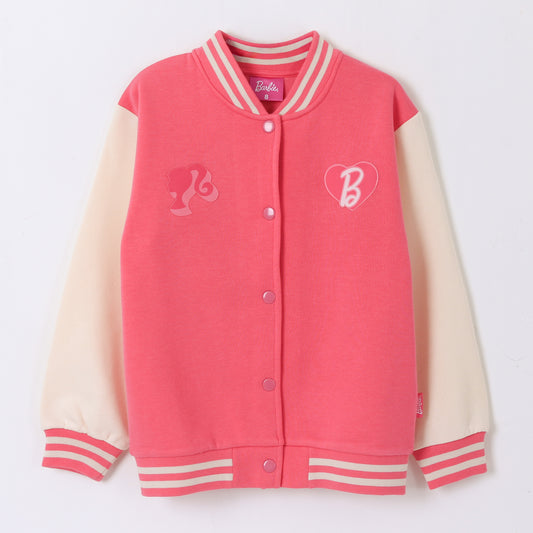 Chaqueta Niña College Logo Barbie Rosado Barbie - Polerones Chile | The Brands Club cl