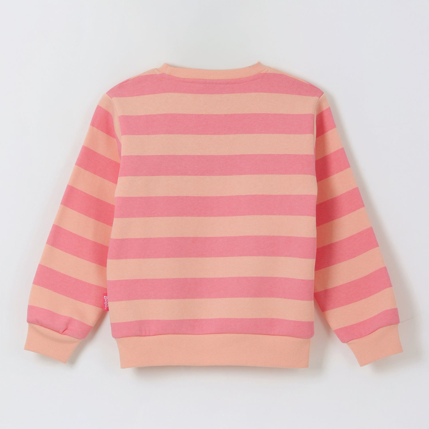 Polerón Cerrado Niña Rayas Rosado Barbie - Polerones Chile | The Brands Club cl
