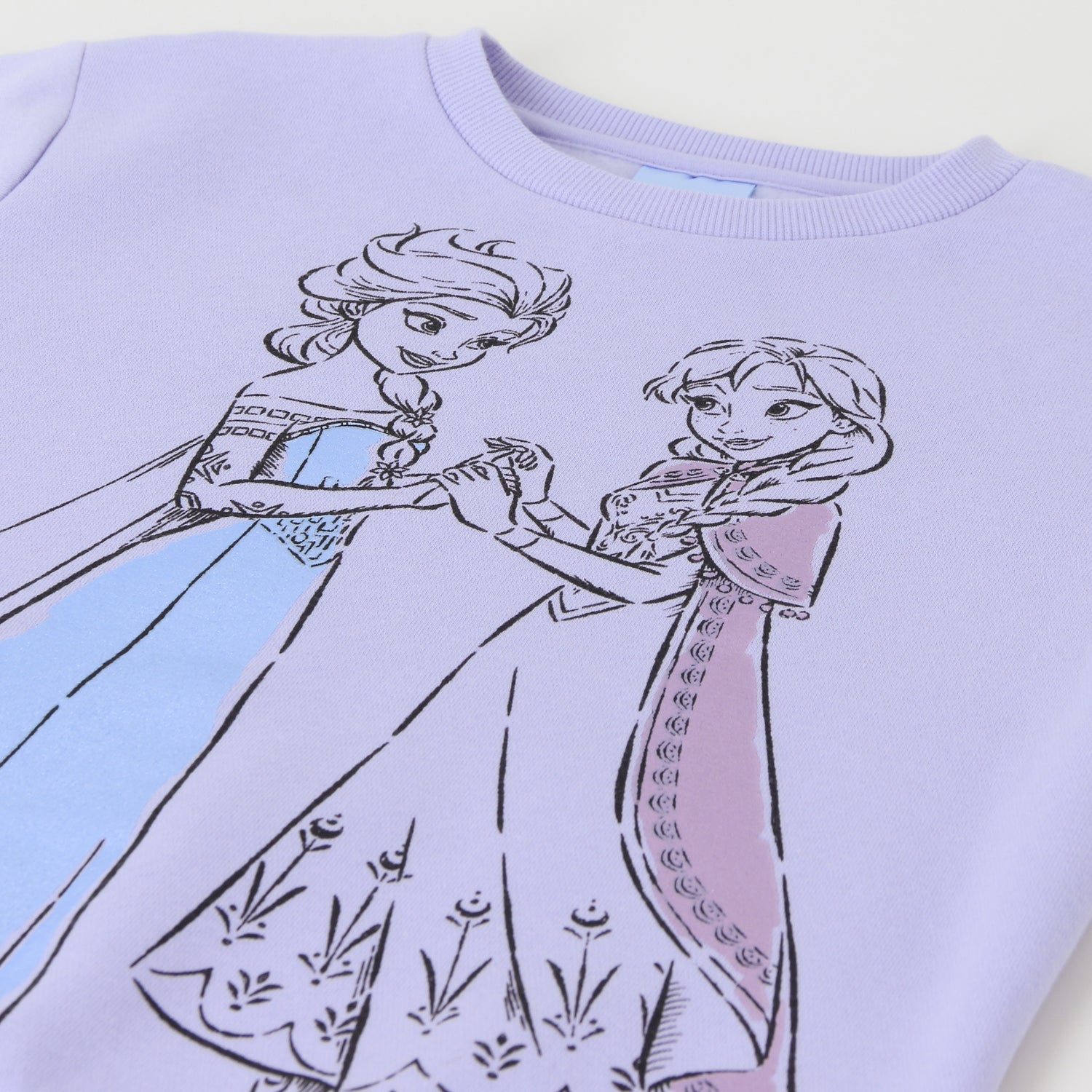Polerón Cerrado Niña Frozen Elsa & Anna Morado Disney - Polerones Chile | The Brands Club cl