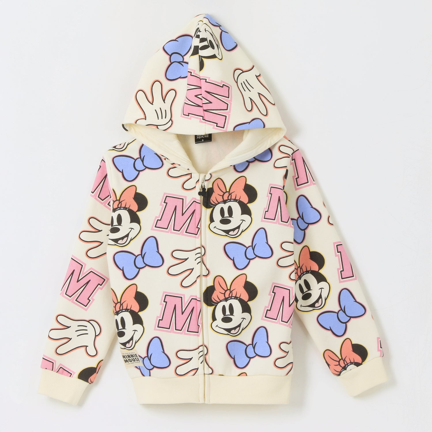 Polerón con Cierre Niña Full Print Iconos Minnie Disney - Polerones Chile | The Brands Club cl