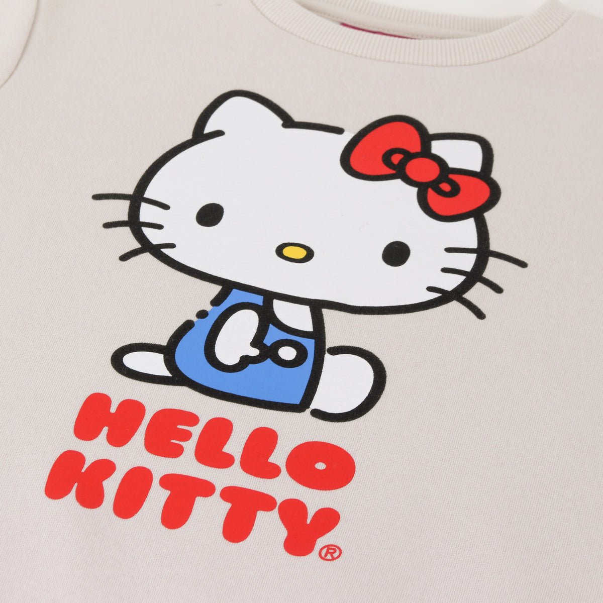 Polerón Cerrado Niña Personaje Gris Blanco Hello Kitty - Polerones Chile | The Brands Club cl