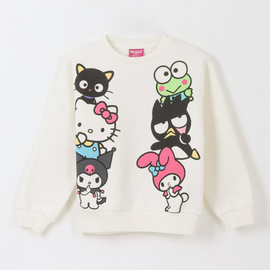 Polerón Cerrado Niña Personajes Blanco Hello Kitty - Polerones Chile | The Brands Club cl