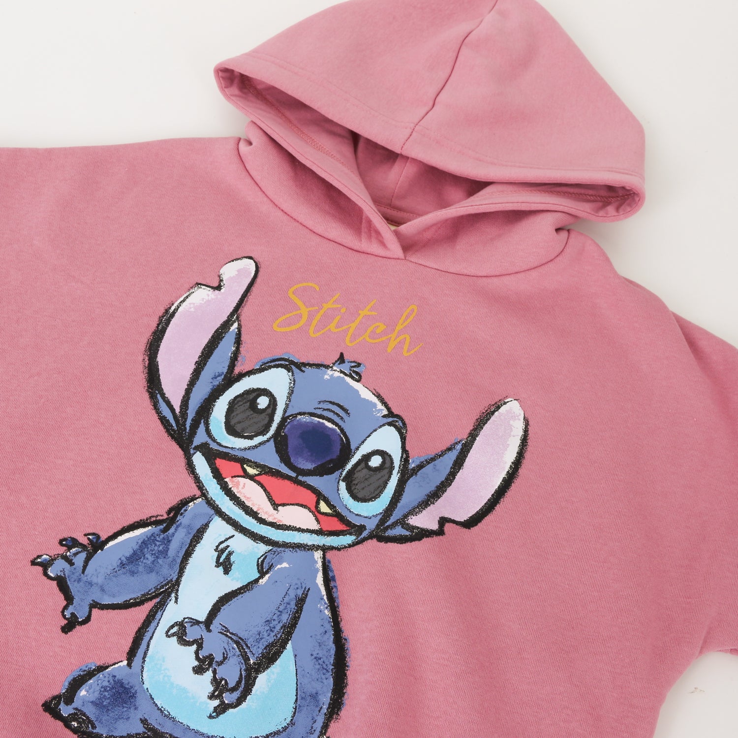 Polerón Niña Hoodie Personaje Lilo & Stitch Rosado Disney - Polerones Chile | The Brands Club cl